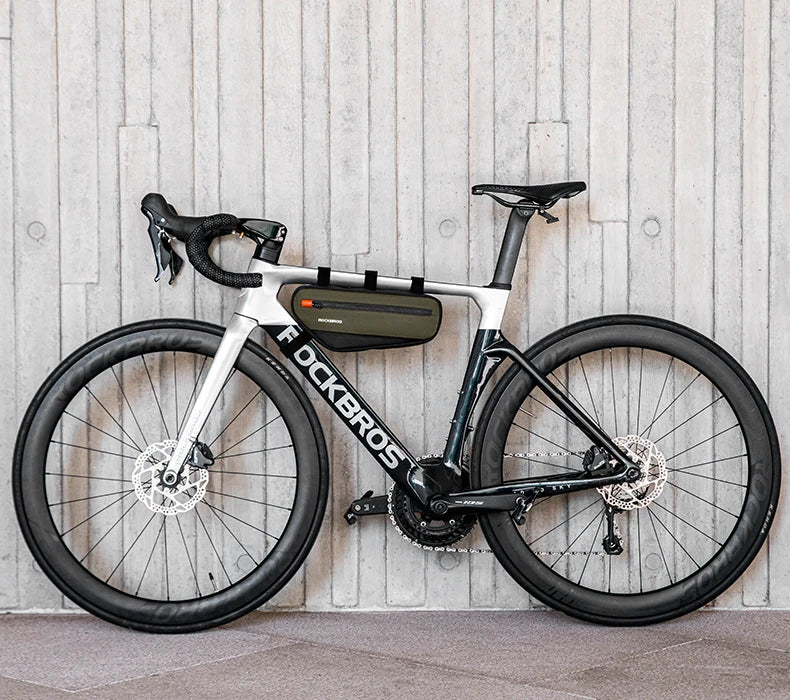 Bike Frame Tube Bag 1.7L with Reflective Design and Easy Mount
