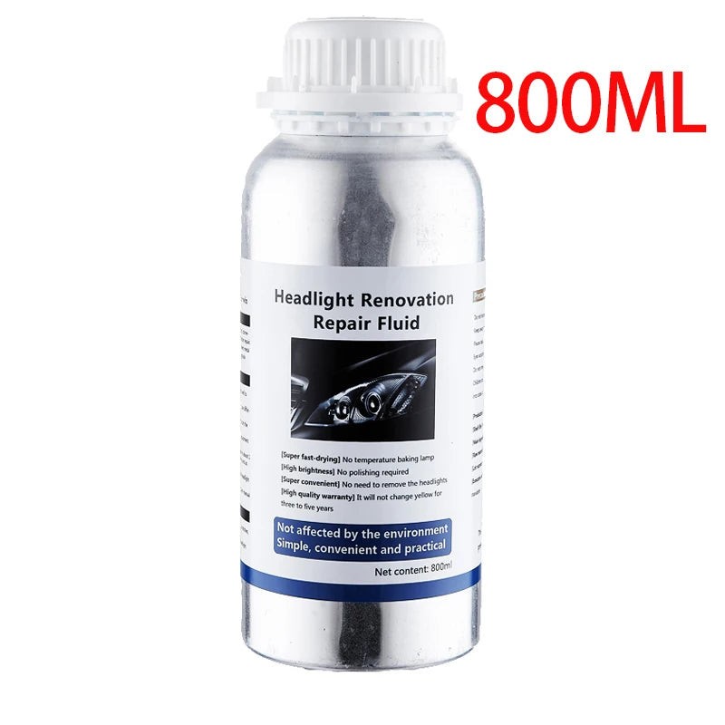Tekutina na opravu svetlometov auta pre čisté, jasné svetlomety