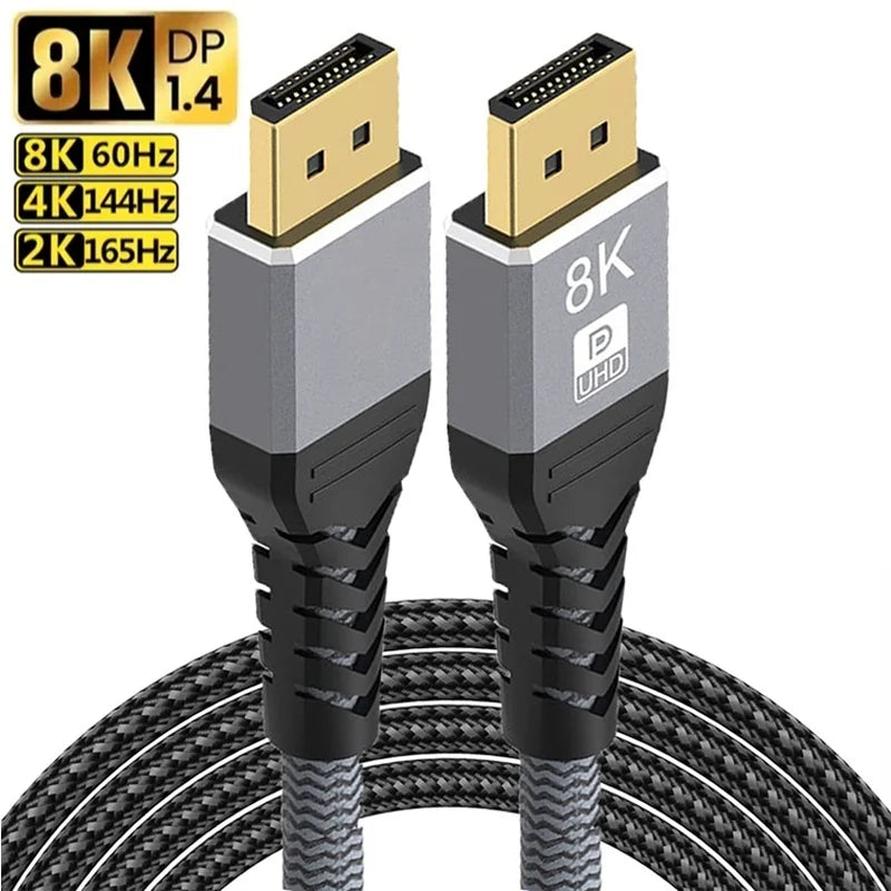 Braided DisplayPort 1.4 Cable - Length Options