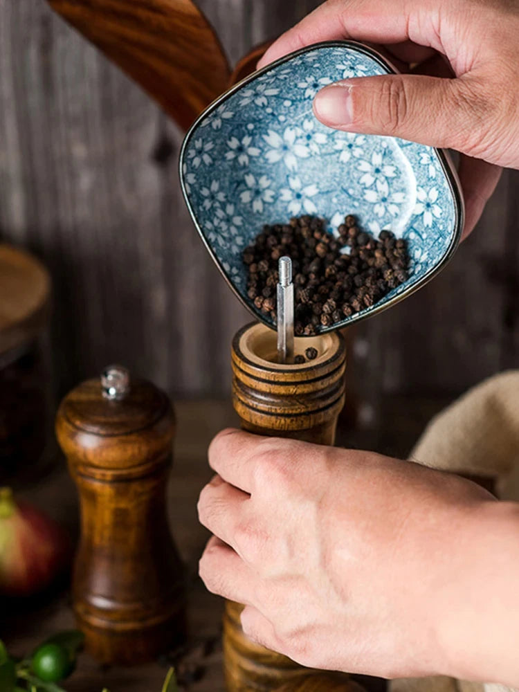 Wooden Salt & Pepper Mill, 5–10 Inch Options