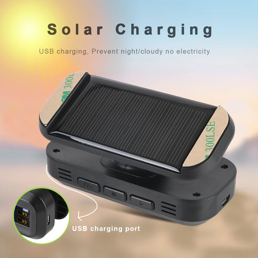 Solar TPMS Tire Pressure Monitoring System with External Sensors