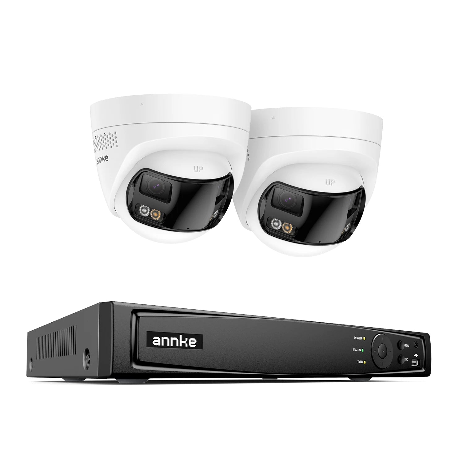 ANNKE 4K Outdoor Dual-Lens Security Camera System, 180° View