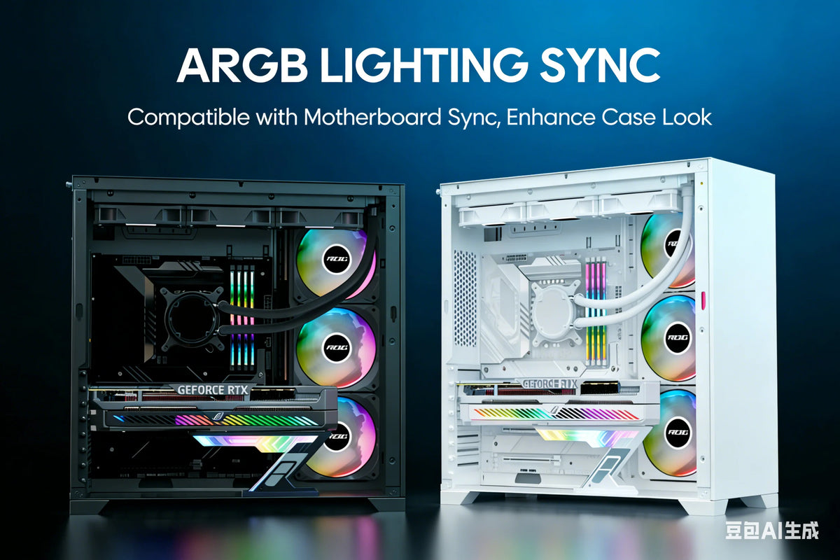 Soporte ajustable ARGB para GPU, 75–125 mm