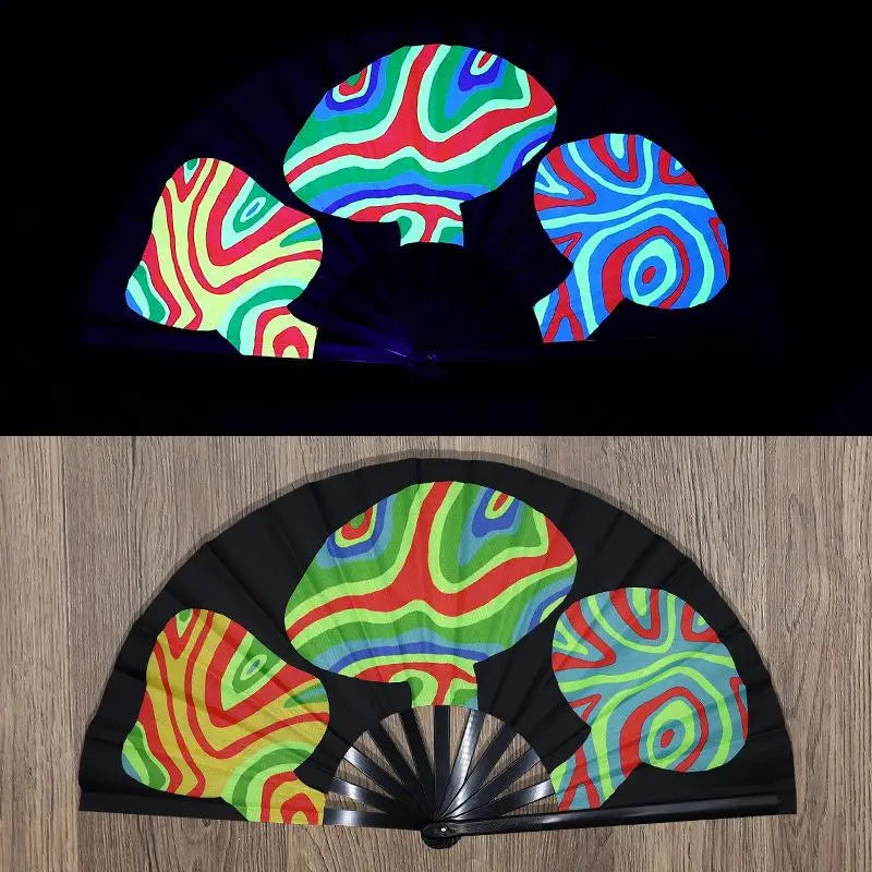 UV-Printed Bamboo Folding Performance Fan