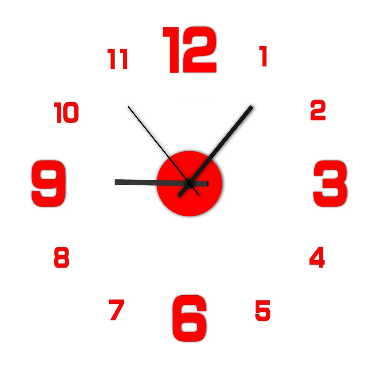 Frameless DIY Wall Clock - Colour Options