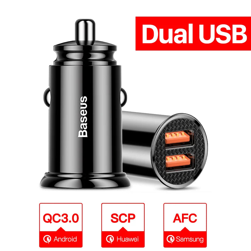 USB Car Charger - USB-A and USB-C Options