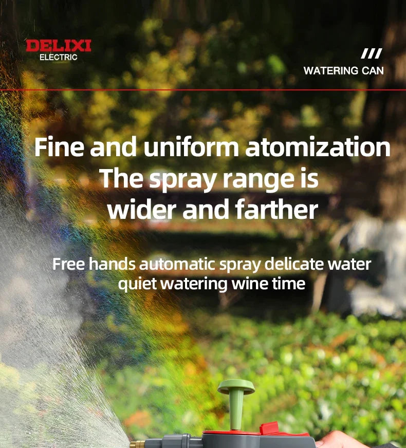 Hand Pump Sprayer,2L Handed Multi-Purpose Pressure Garden Sprayer,Safety Valve Adjustable Nozzle,for Lawn Garden DELIXI ELECTRIC