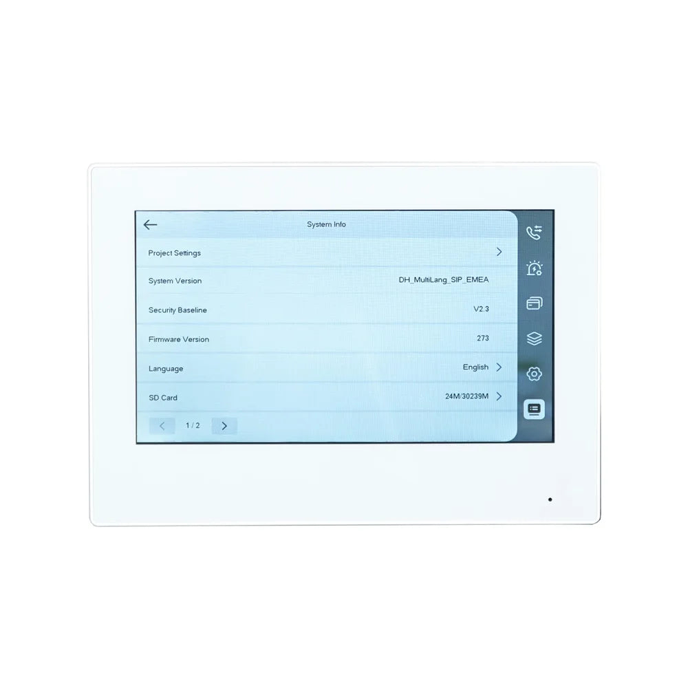 Indoor Video Intercom with 7‑Inch PoE Touch Monitor