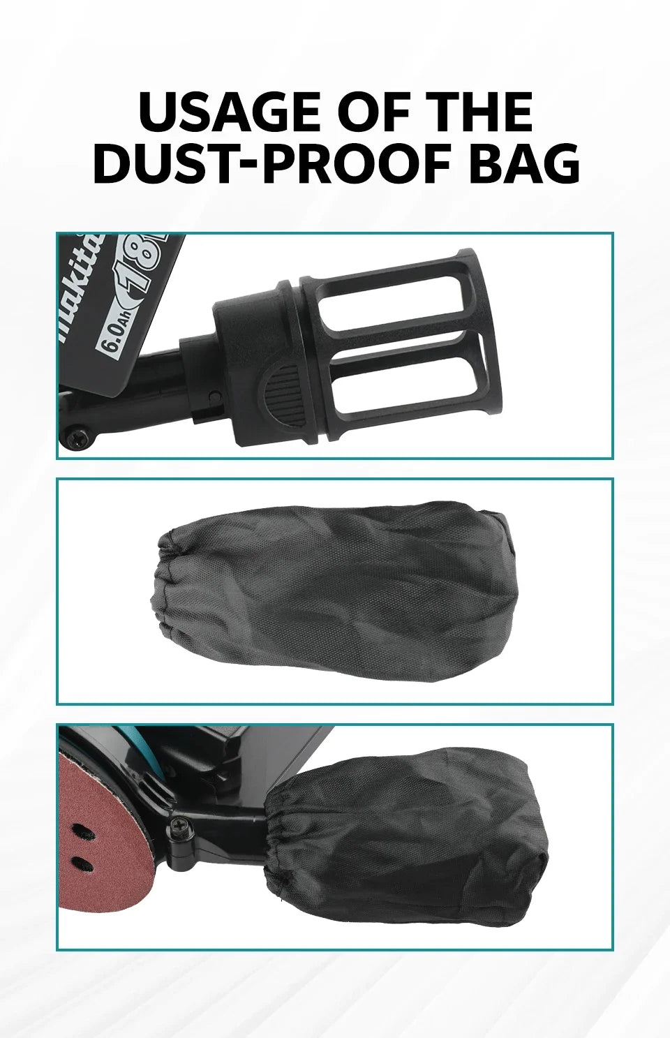 Makita 18V Cordless Random Orbit Sander for Smooth Wood Finishing