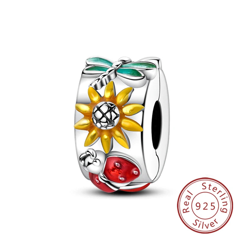 Sterling Silver Firefly Bee Butterfly Hummingbird Charms