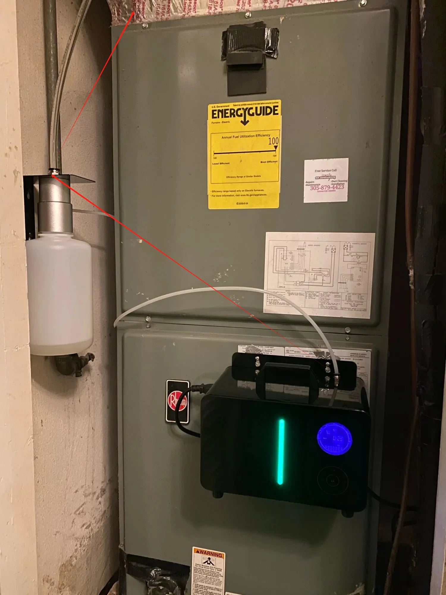 Large HVAC Aroma Diffuser for 3000 Sq Ft with App Control
