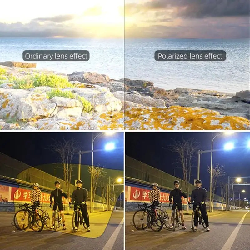Polarized Photochromic Cycling Sunglasses with UV Protection