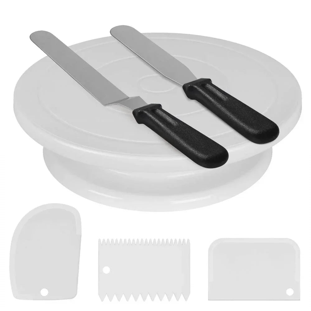 Rotating Cake Decorating Turntable, Set Options