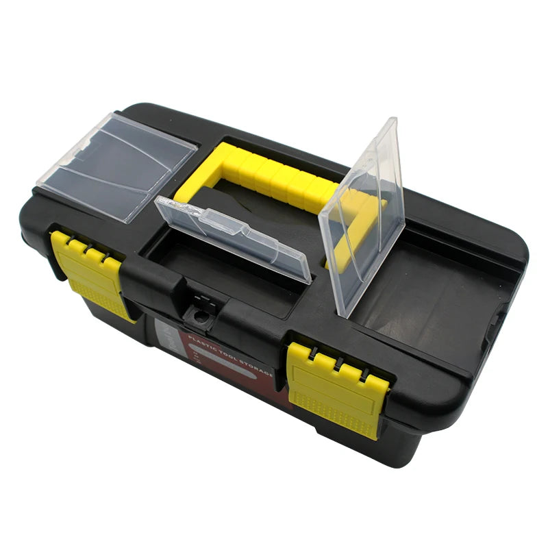 Double-Layer Plastic Toolbox with Lid Organisers