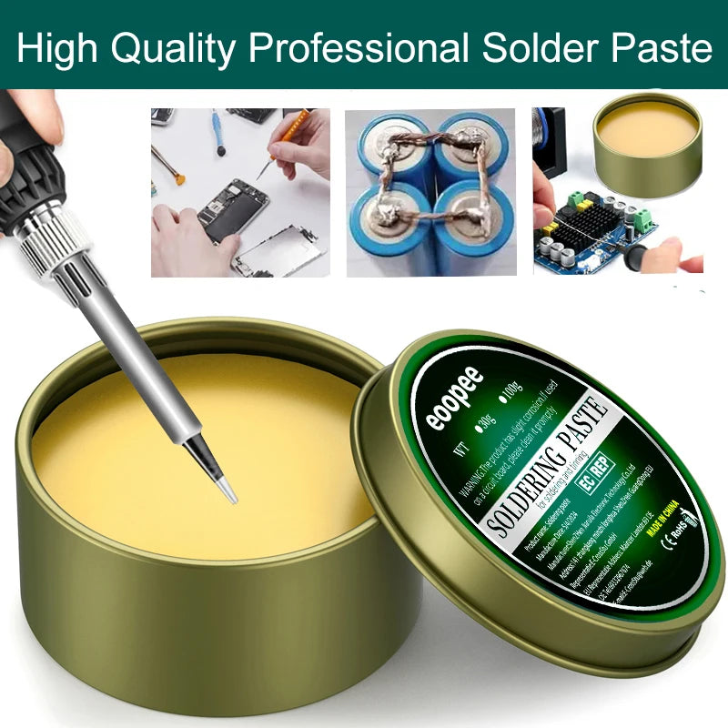 Solder Paste Flux 100g/500g/30g Rosin Paste Soldering Flux for Soldering Electronic Circuit Board Repair Soldering Paste Liquid