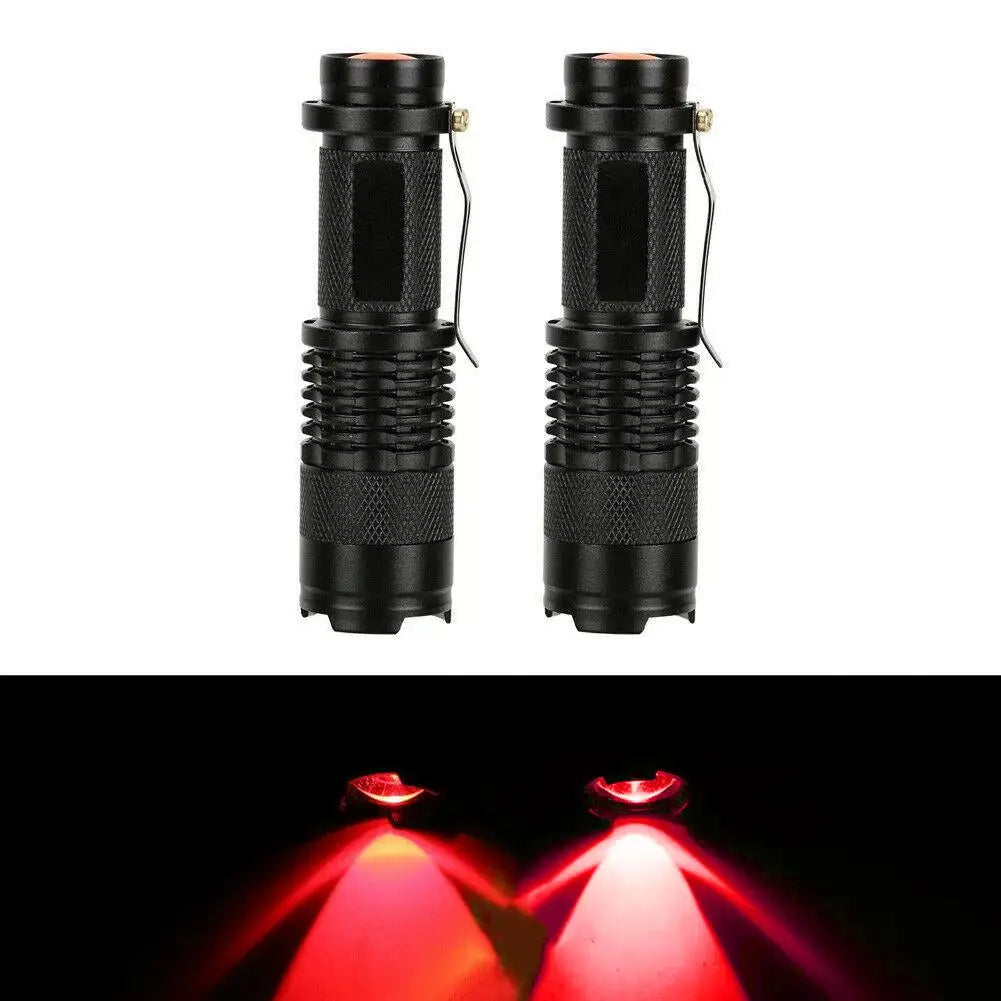 625 nm Red LED Flashlight with Adjustable Focus