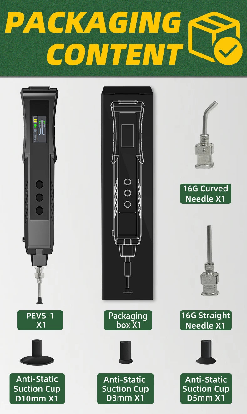 Oplaadbare vacuüm SMD-componentoppikker pen