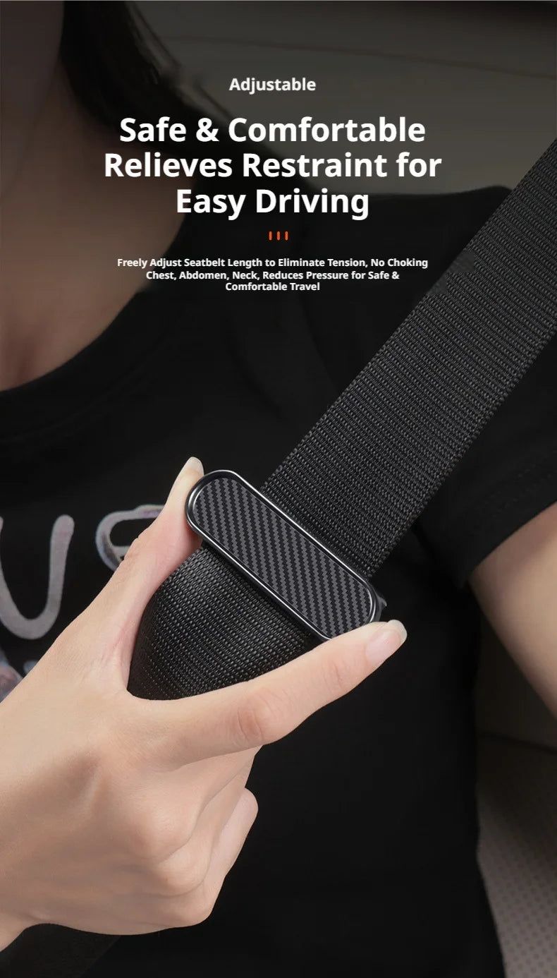 SEAMETAL Car Seat Belt Fastener Clip Flexible Adjustable Seat Belt Adjuster Universal Safty Belt Buckle