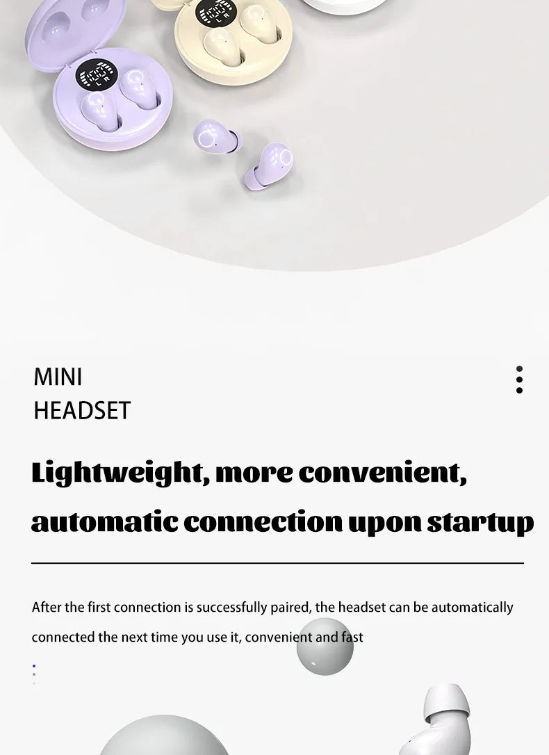 Ultra Small Invisible Wireless Bluetooth Earbuds