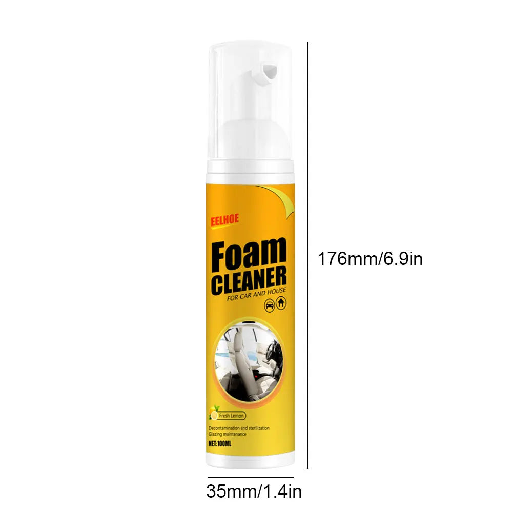 30/60/100/150ML Multi-Purpose Foam Cleaner Leather Clean Remover Spray Car Wash Auto Interior Household Cleaners Stain Removal