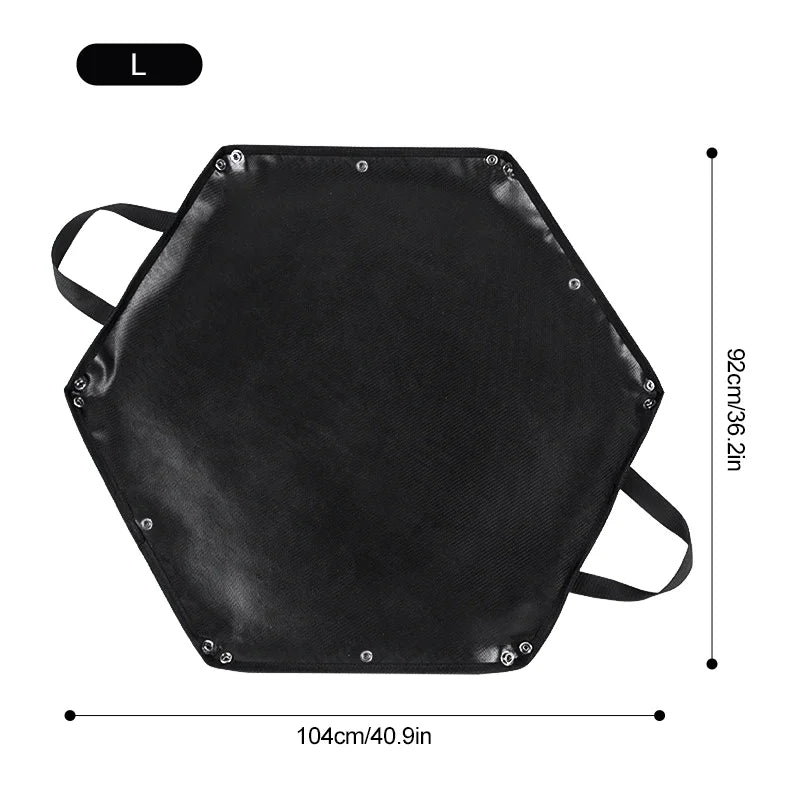 Hexagonal Fire Pit Mat for BBQ and Picnic Heat Protection