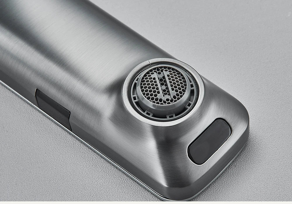 Akıllı Ekranlı Temassız Sensörlü Lavabo Musluğu