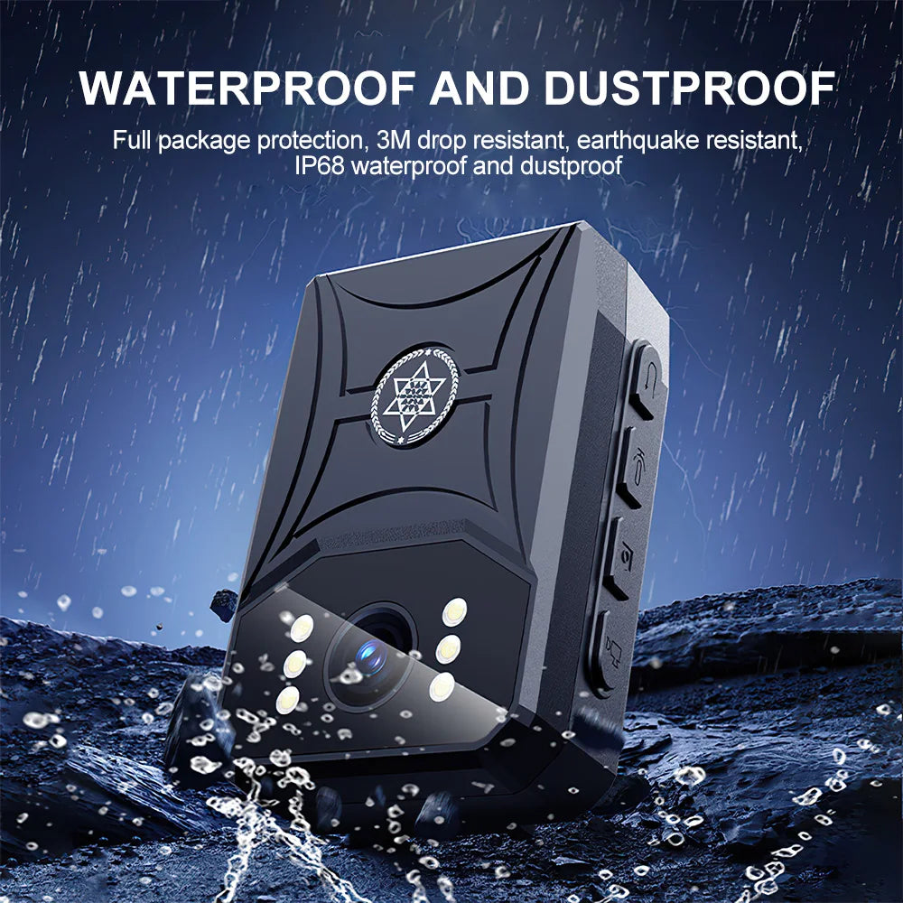 Mini 4K HD Cameras with WIFi 3000mAh Digtal Video Recorder with IPS Screen Night Vision Police Body Camera Portable Camcorder