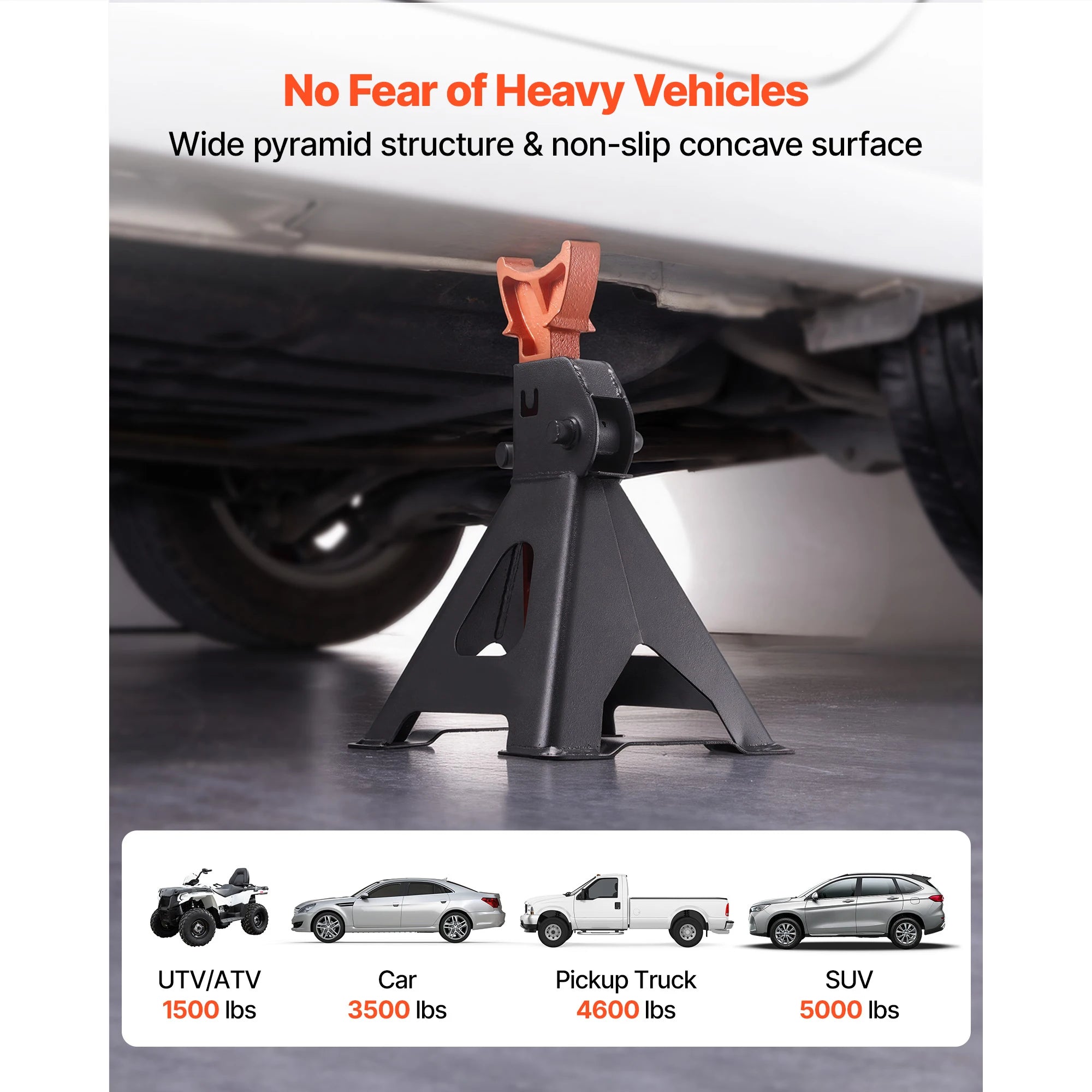 Heavy Duty Steel Jack Stands 3 Ton / 6 Ton with Locking