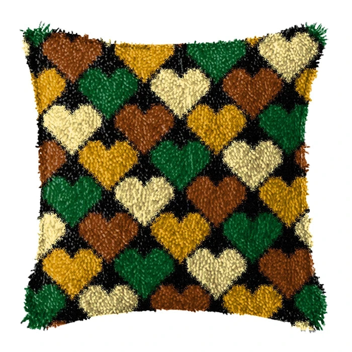 Καλούπι Κεντήματος Κουτιού 43 × 43 cm Latch Hook Cushion Craft Kit
