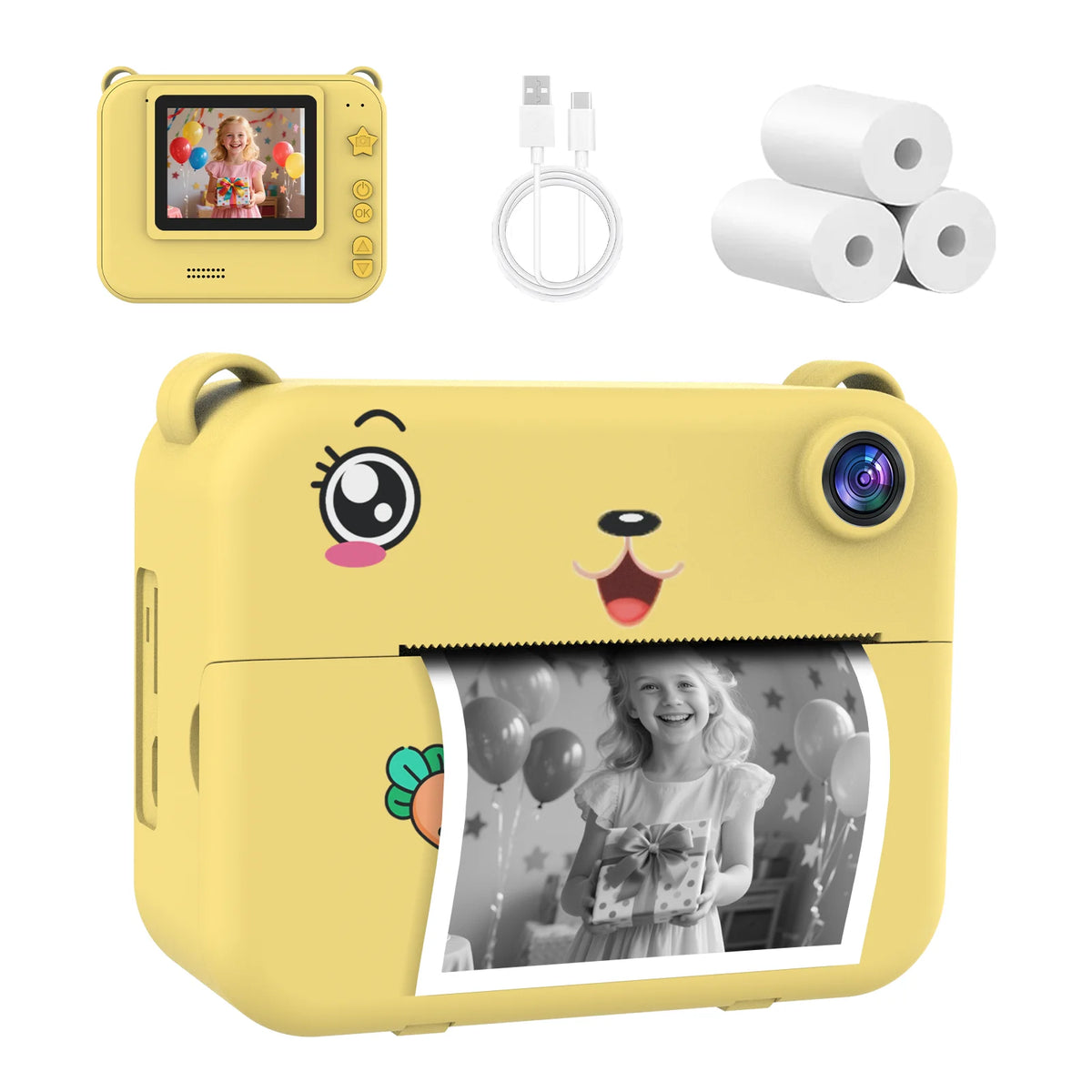 Fotocamera istantanea P2 per bambini - opzioni fotocamera o carta