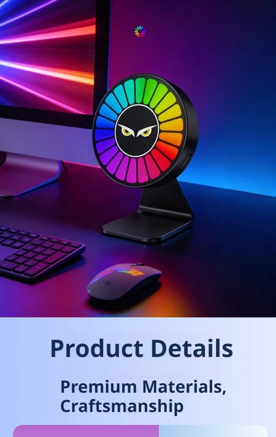Car Aromatherapy Lamp with Motion Sensor and RGB Light
