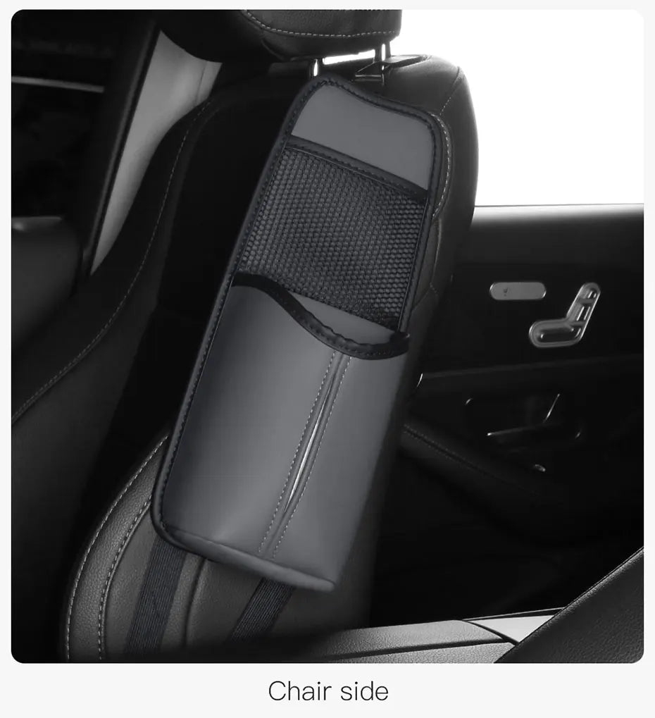 SEAMETAL Car Seat Side Storage Bag Hanging Auto Seat Organizer Tissue Holder Universal Mesh Storage Pocket for Phone Bottle