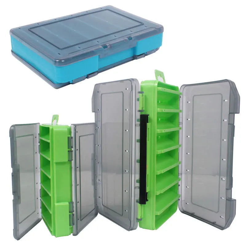 Angelgeräteboxen mit Fächern, Aufbewahrungsbox für Köder, Kunstköder, Haken und Zubehör, robuste Angelboxen, Aufbewahrungskoffer, Behälter und Taschen