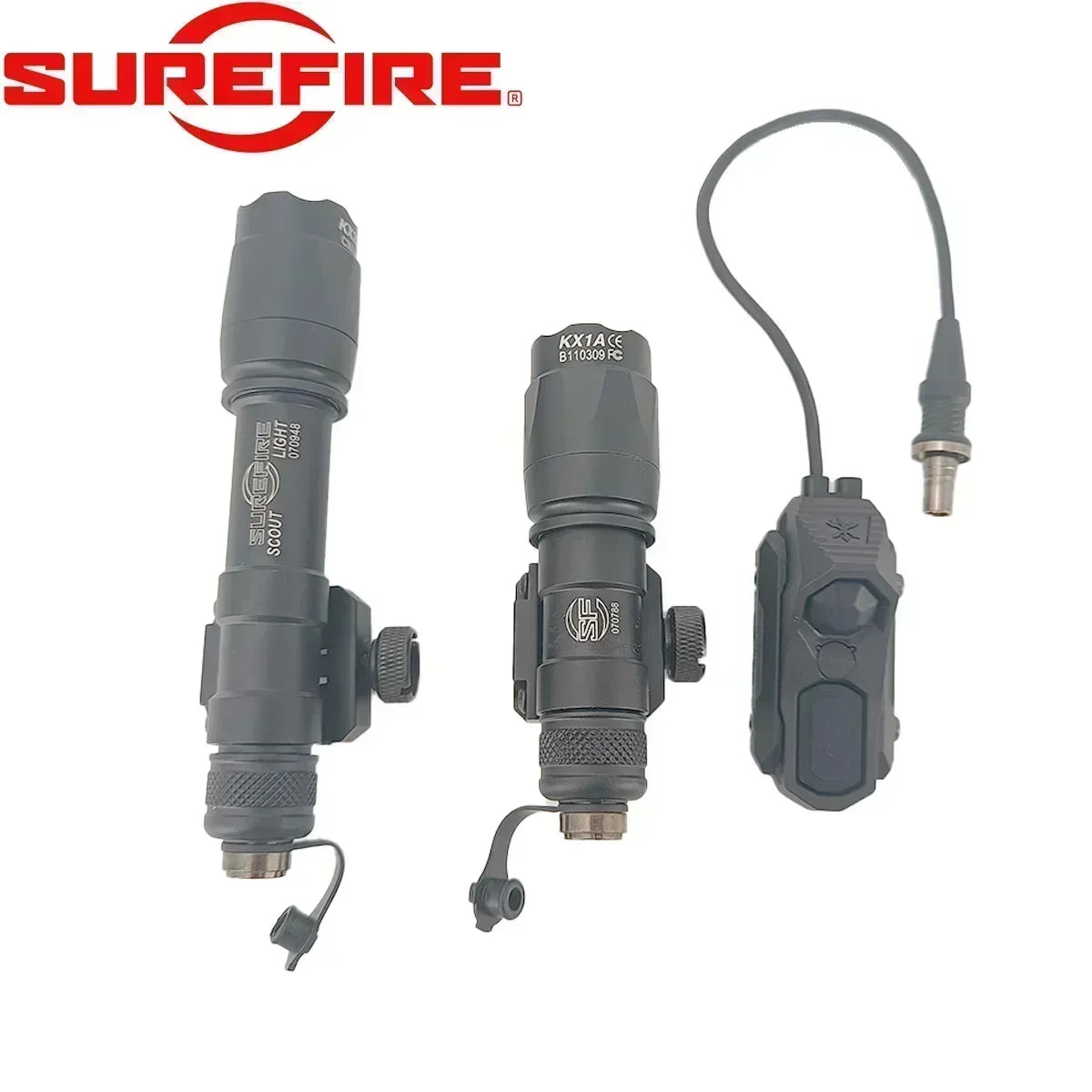 Surefire M600 M600C M300 Tactical Rifle AR15 Flashlight Airsoft Hunting Aisoft Rifle Gun Scout Light Axon Dual Function Switch