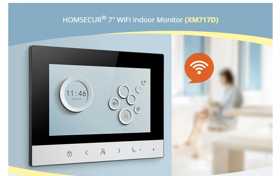 Monitor interior inteligente Tuya WIFI de 7"/10" LCD, para sistema de 4 hilos HD 1080P, manos libres, teléfono de puerta intercom, timbre de casa