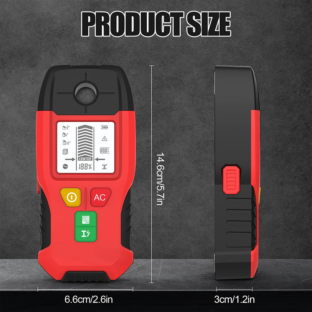HW-100 Wall Scanner for Studs, Metal and AC Cables