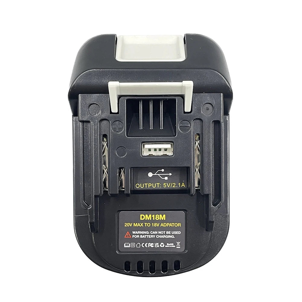 DM18M Battery Adapter for Compatible Makita 18 V Tools
