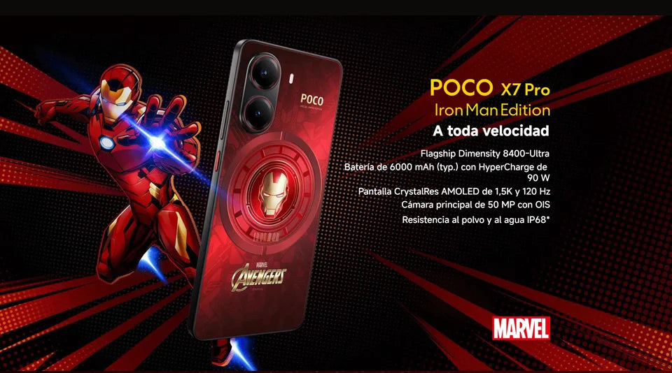 POCO X7 Pro 5G NFC Smartphone con display AMOLED 1.5K