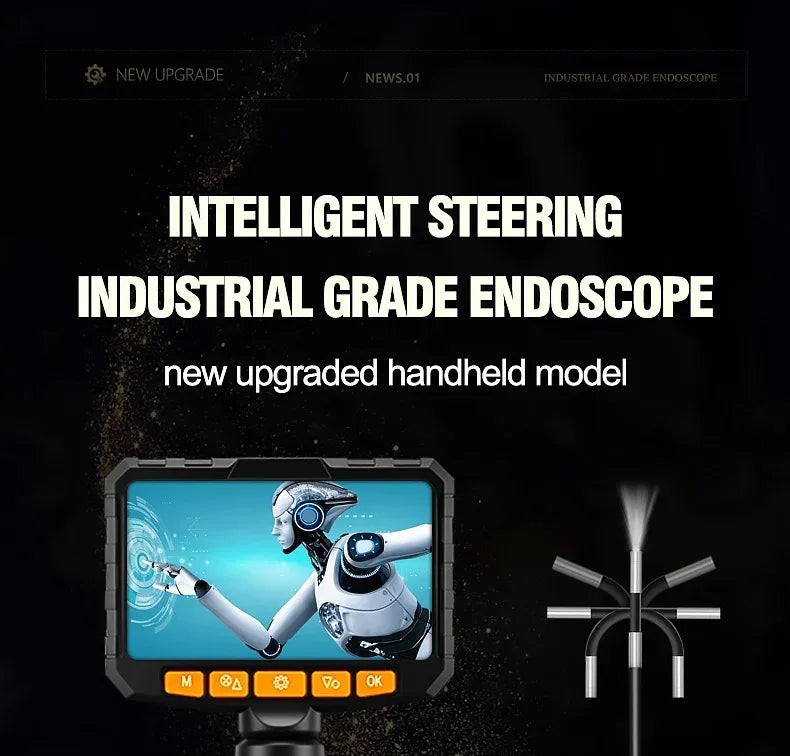 Articulating Inspection Camera with LCD Screen