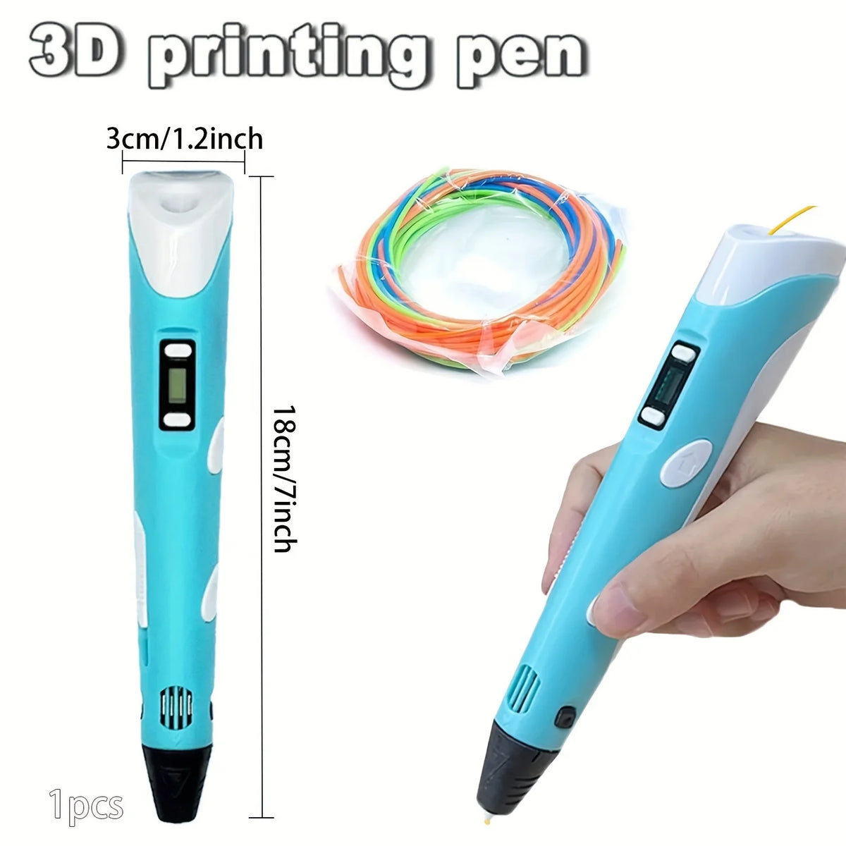 USB-Powered 3D Drawing Pen for 1.75mm PLA