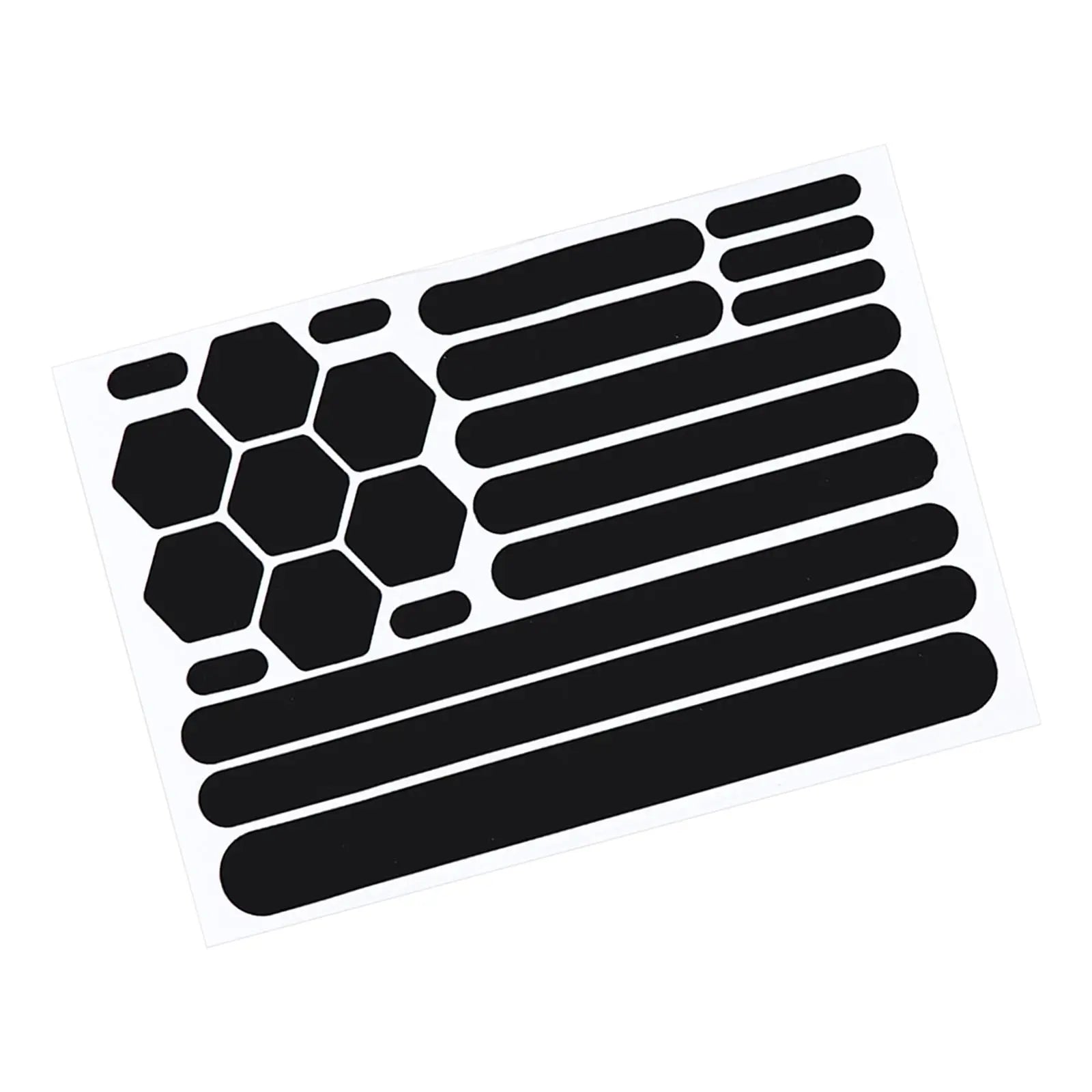 Motorcycle Sticker Reflective Gear Reflective Black Stickers Motorcycle Reflective Tape for Helmet Cars Trailers Bikes premium