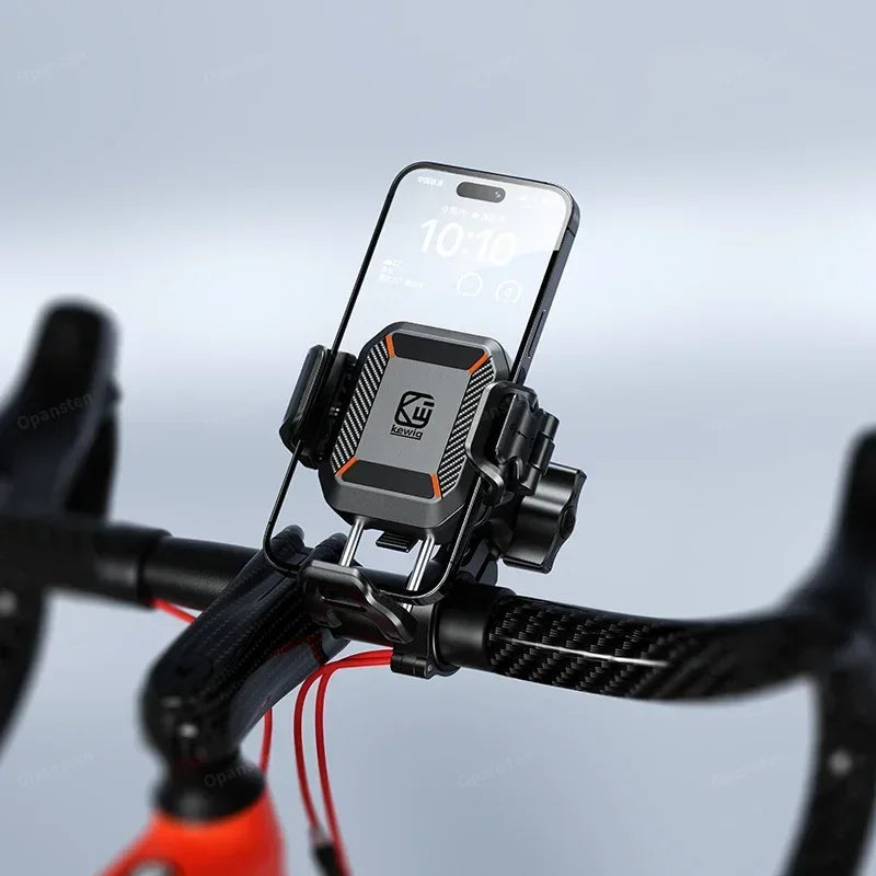 Shockproof Motorcycle Phone Holder 15W Wireless Charger & 36W USB C Fast Charging Motorbike Bicycle Bike Scooter Phone Stand