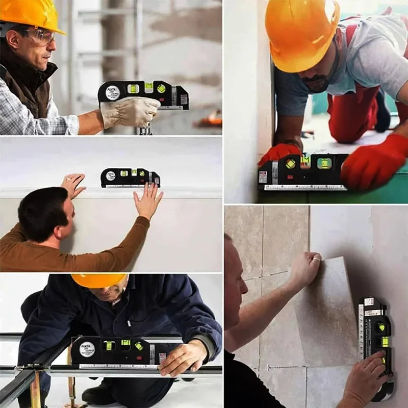 Laser Line Level with 2.5 m Tape Measure