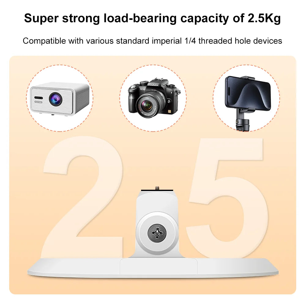 Mini Desktop Projector Stand with Tilt & 1/4-Inch Mount