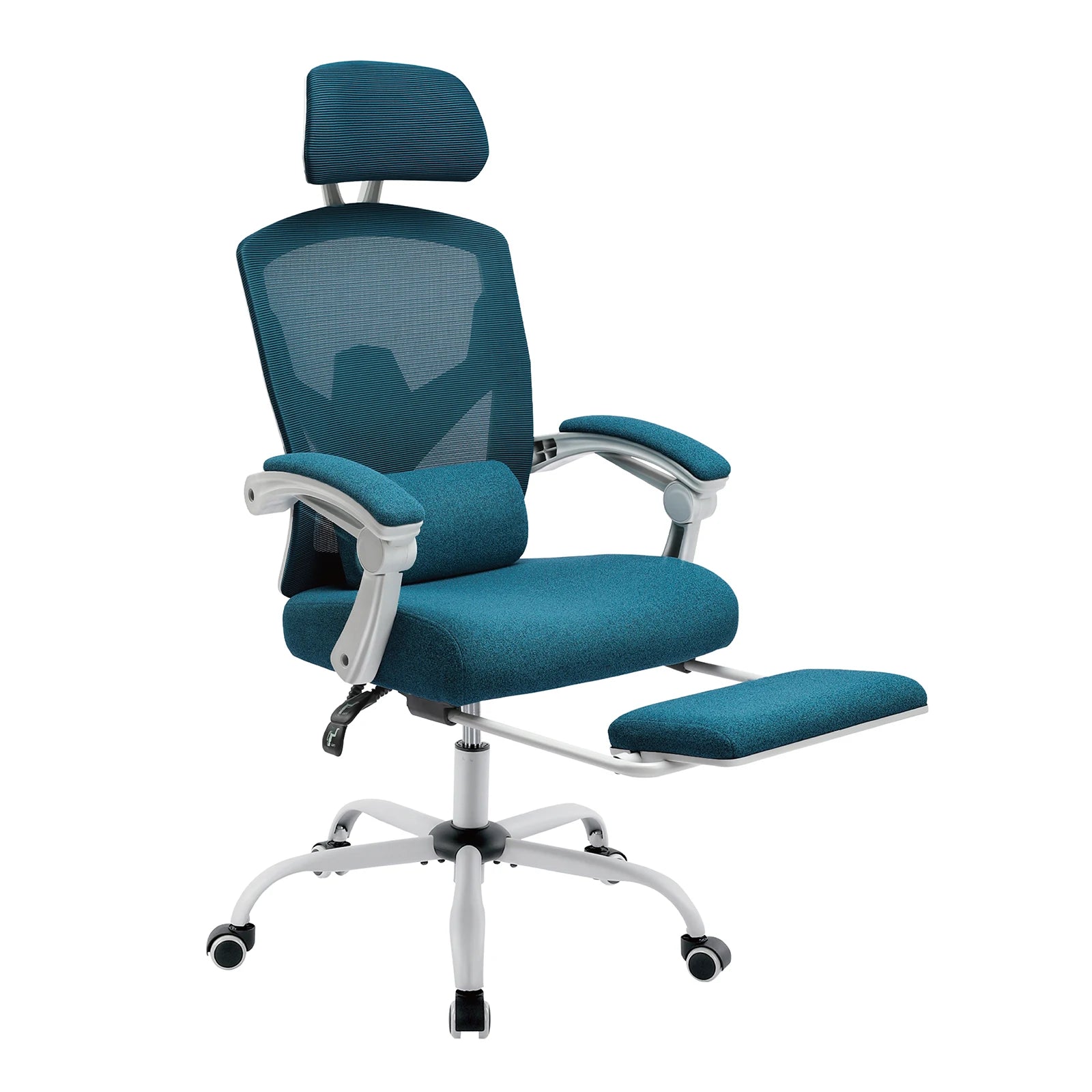 Ergonomic Reclining Mesh Office Chair with Footrest & Lumbar Support