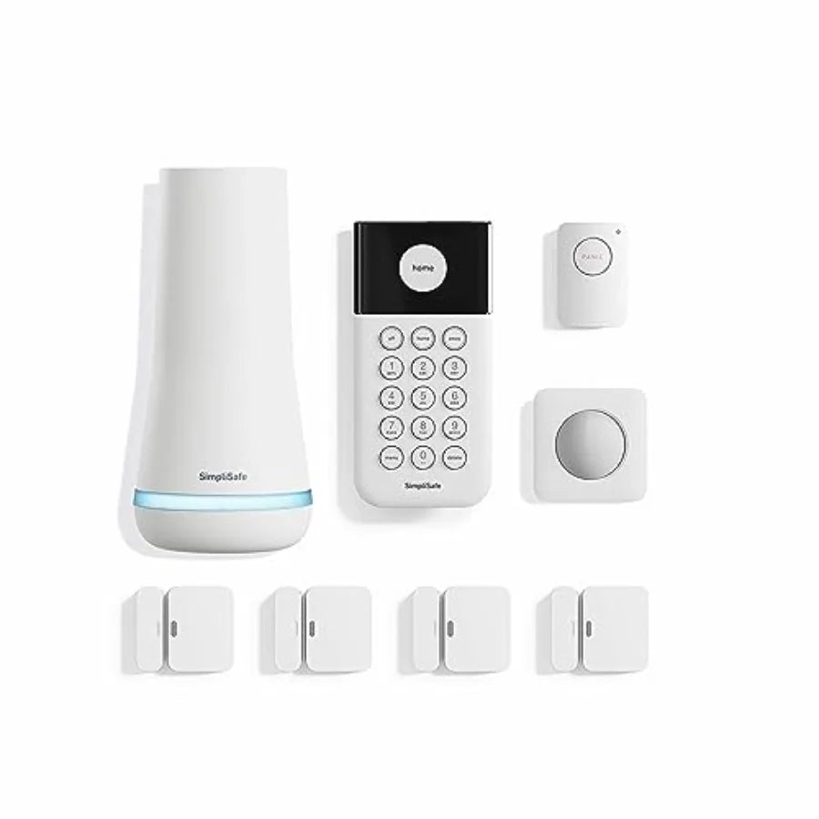 Wireless Home Security System for Indoor Use, 8-Piece Set
