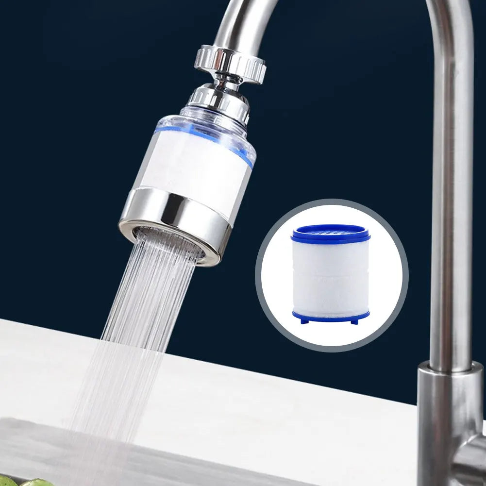 Filtro de agua para grifo con cabezal giratorio 360° para agua del grifo más limpia
