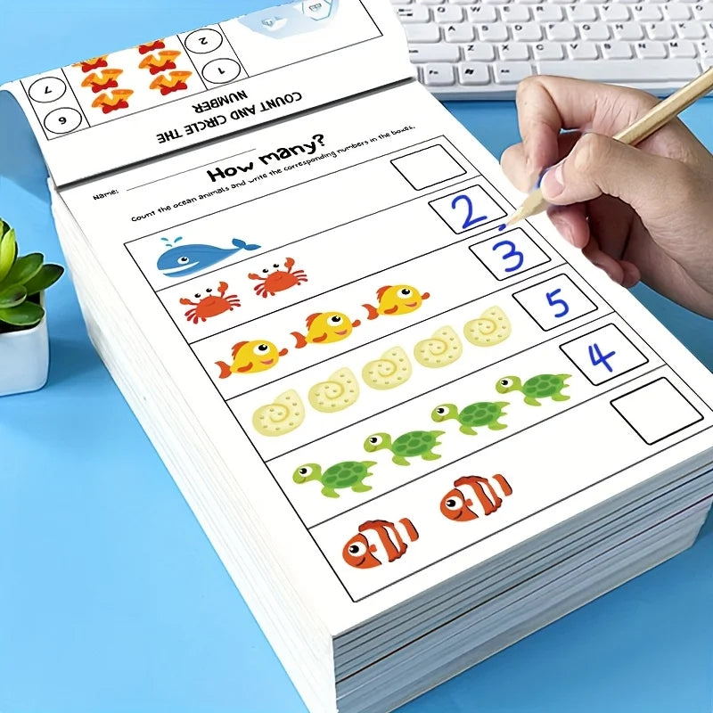 Preschool Counting and Number Practice Workbook