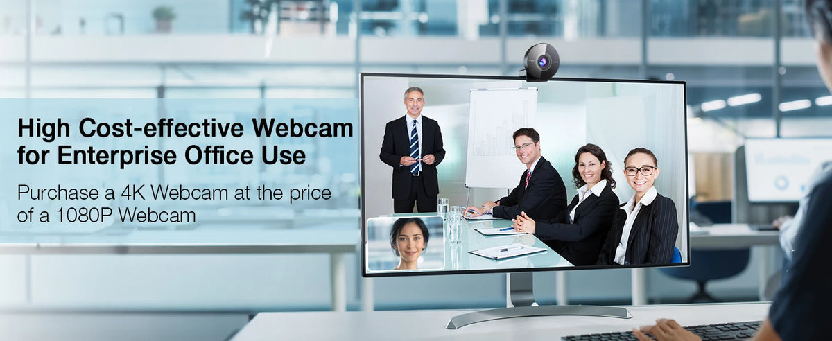 4K USB Webcam with Microphone, 1080P 60fps, Auto Focus