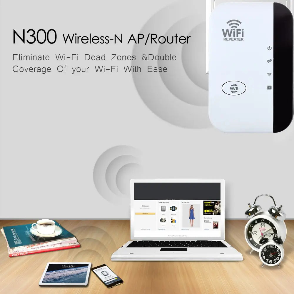 300 Mbps Wi-Fi Range Extender - 2.4 GHz
